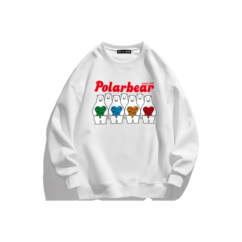 POLAR BEAR Sweatshirt Unisex Burgundy-5