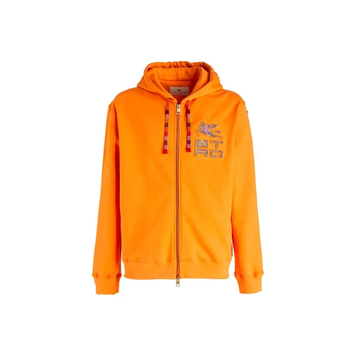 ETRO Zip-Up Drawstring Hoodie-0