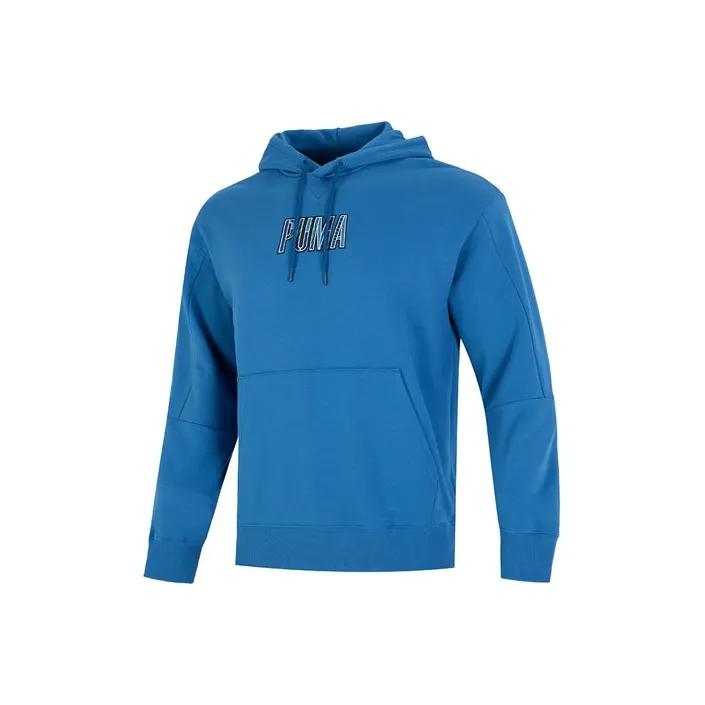 PUMA Colorful Sweatshirts Men Lake Blue-0