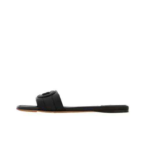 FERRAGAMO GANCINI Slide Slippers Women's Black