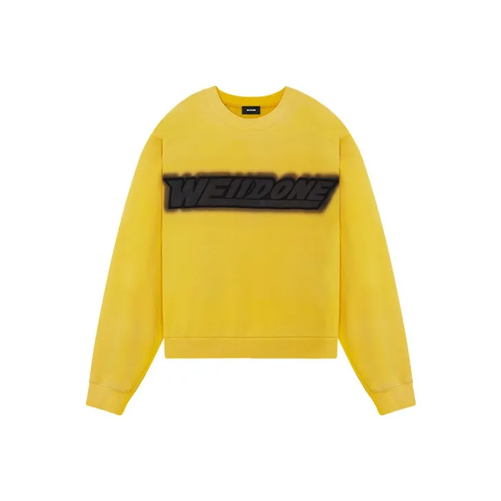 WE11DONE Logo print Crew Neck Sweatshirt-0
