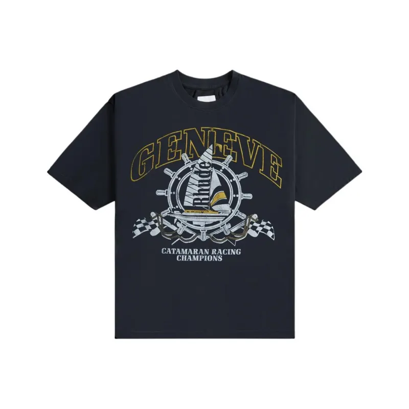 RHUDE Geneve Catamaran Cotton T shirt-0