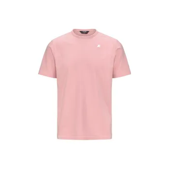 K WAY T Shirts Men Pink