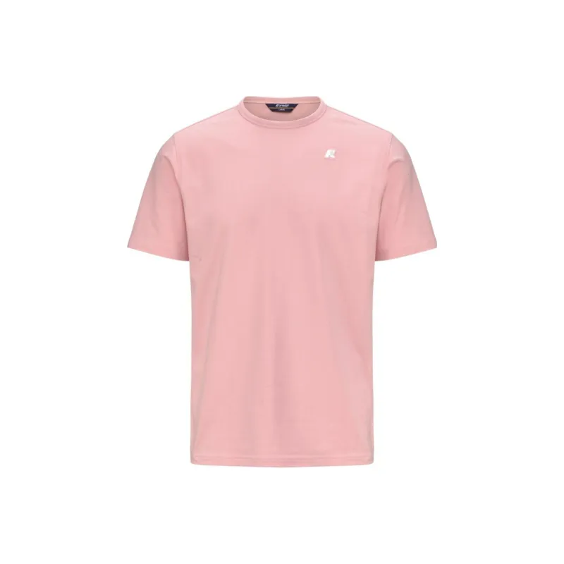 K WAY T Shirts Men Pink-0
