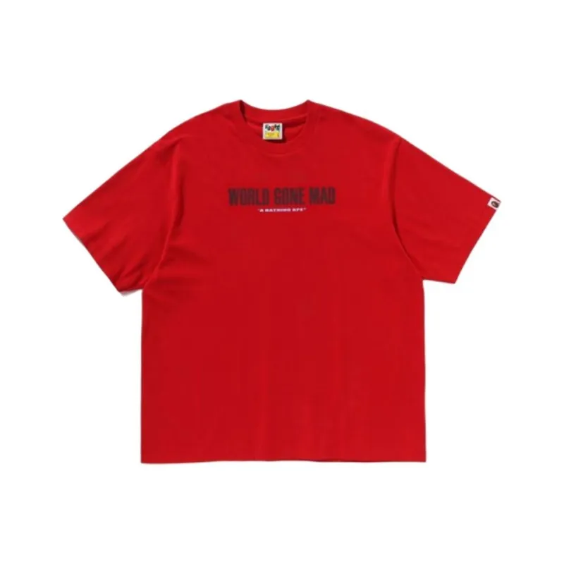 A BATHING APE Slogan Relaxed Fit Tee-4