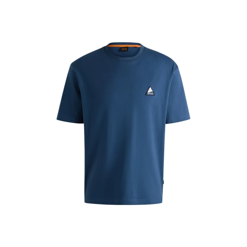 HUGO BOSS Logo patch T shirt-0
