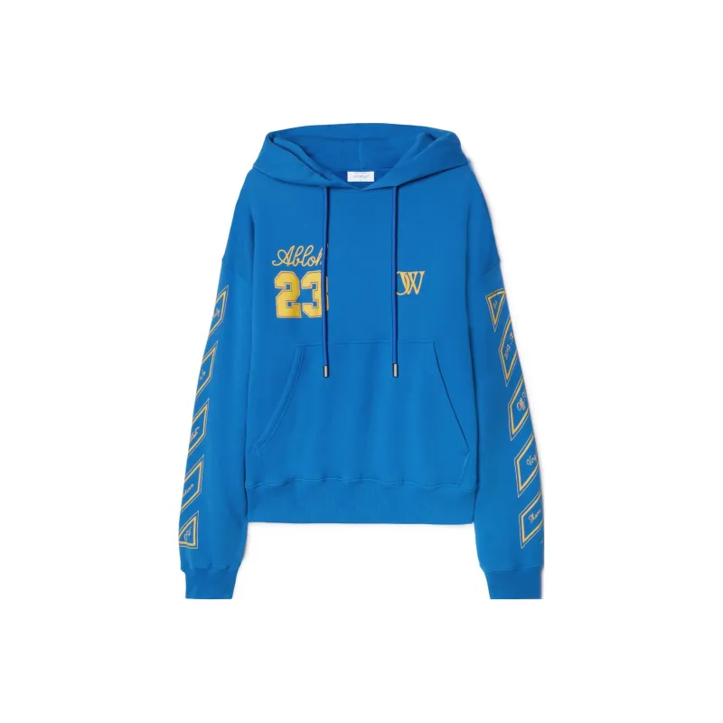 OFF WHITE Logo Printed Drawstring Hoodie-0