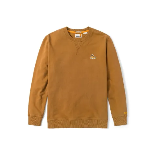 Timberland Men's Logo Crew Neck Sweatshirt Rubber