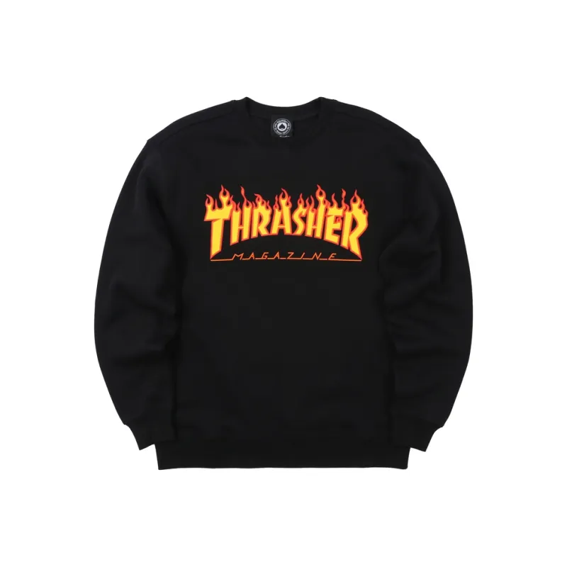 Thrasher Sweatshirts Unisex Black-0