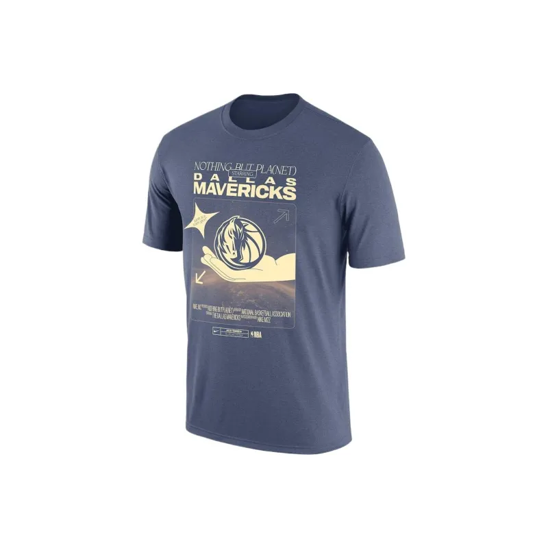 NBA x Nike Dallas Cowboys Move To Zero Team T-Shirt Men's Blue-0