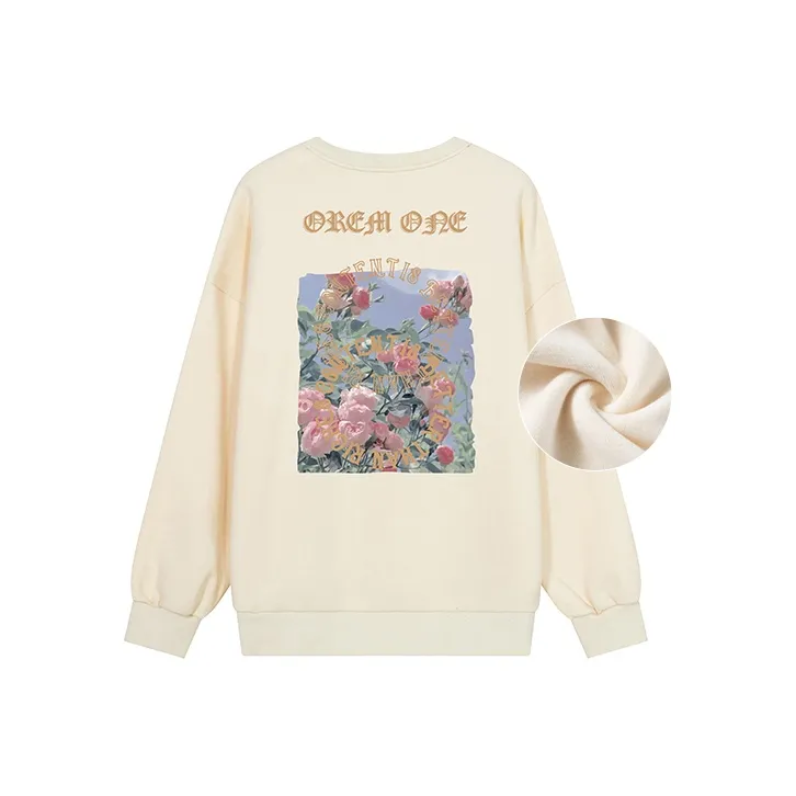 OREM ONE Crew Neck Loose Fit Sweatshirt Fall Unisex-39