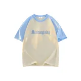 Apricot & Light Blue