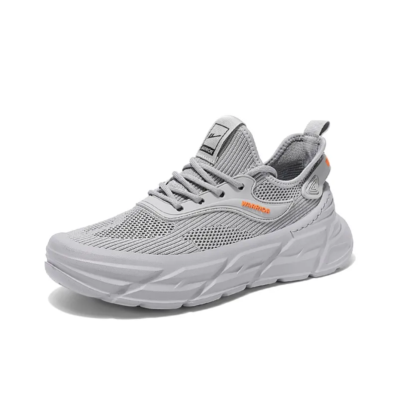 Warrior Breathable Lightweight Height Increasing Low Top Casual Running Shoes Men's-1