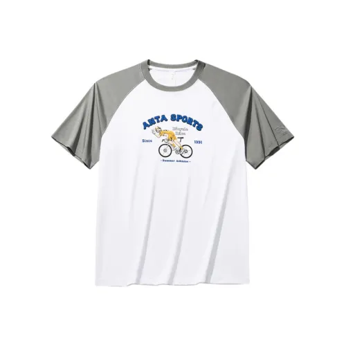 CHAOJIANTA T Shirt Men's Snowflake White/Cosmic Gray