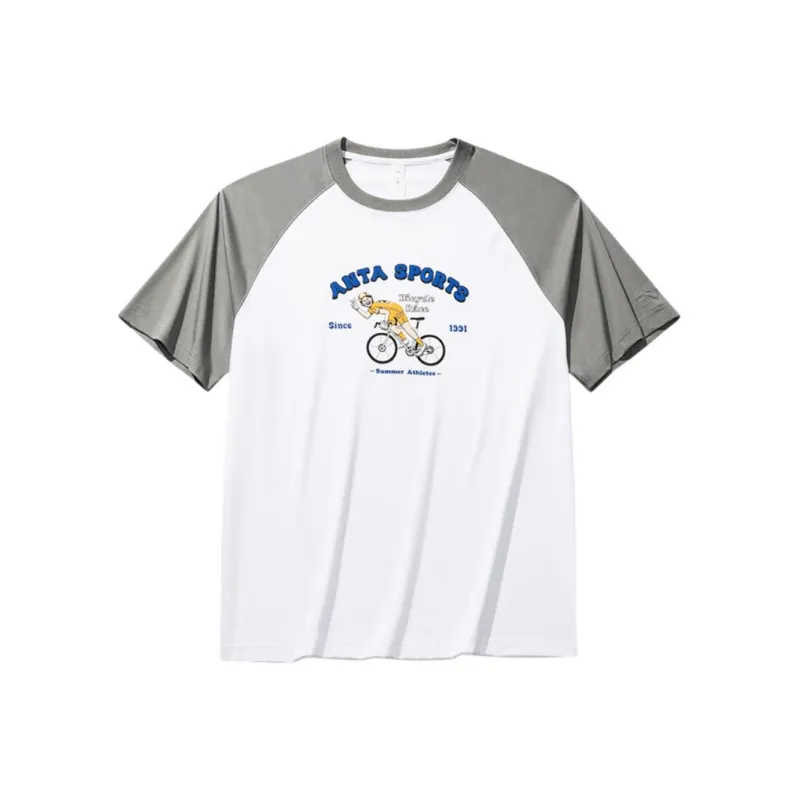 CHAOJIANTA T Shirt Men's Snowflake White/Cosmic Gray-0