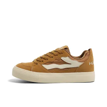 HUANQIU Coverage Anti Slip Wear Resistant Lightweight Breathable Low Top Skateboard Shoes Men's Wheat