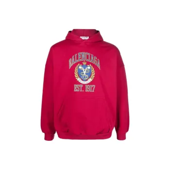 Balenciaga Sweatshirt Regular Fit Unisex Red