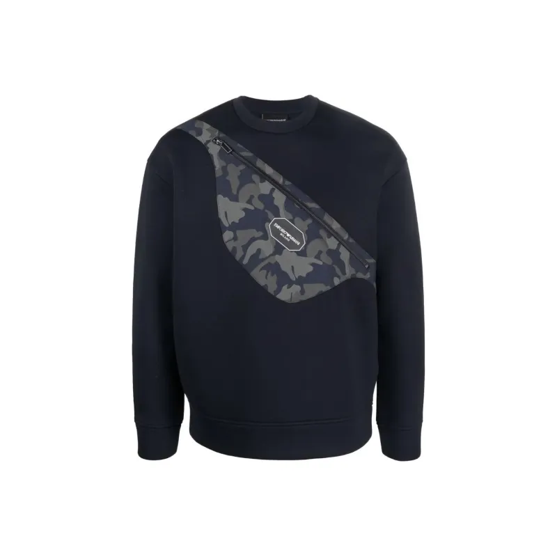 EMPORIO ARMANI Sweatshirts Men Black-0
