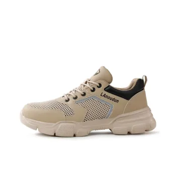 Blue Gull Shield Breathable Impact Resistant Lightweight Low Top Outdoor Shoes Unisex Khaki