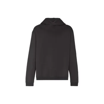 Maison Margiela Logo Detailed Long Sleeved Hoodie