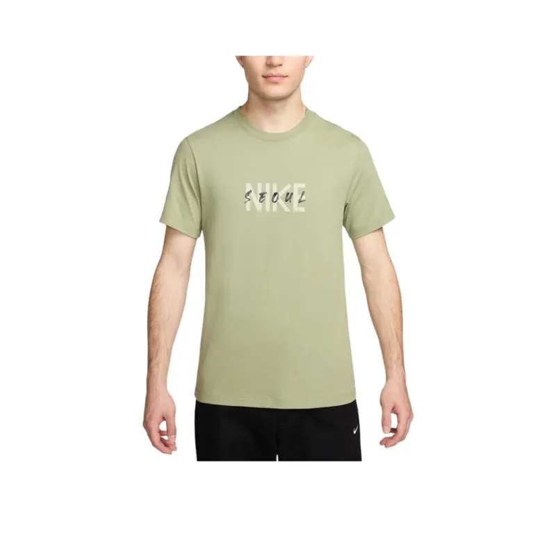 Nike T Shirts Men Oil Green-0