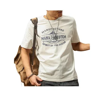 Seasonal Words T Shirt Men's Ecru