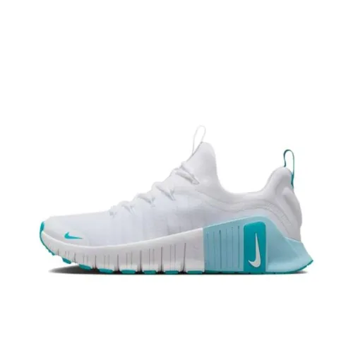 Nike Free Metcon 6 Anti Slip Wear vapor Low Top Training Shoes Women's White Blue