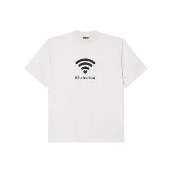 Balenciaga T Shirt Loose Fit Style Men's White