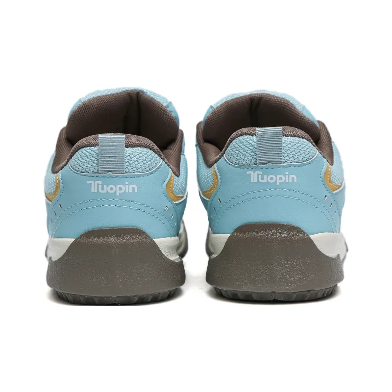 TUOPIN Low Top Casual Shoes Women's Beige Blue-6