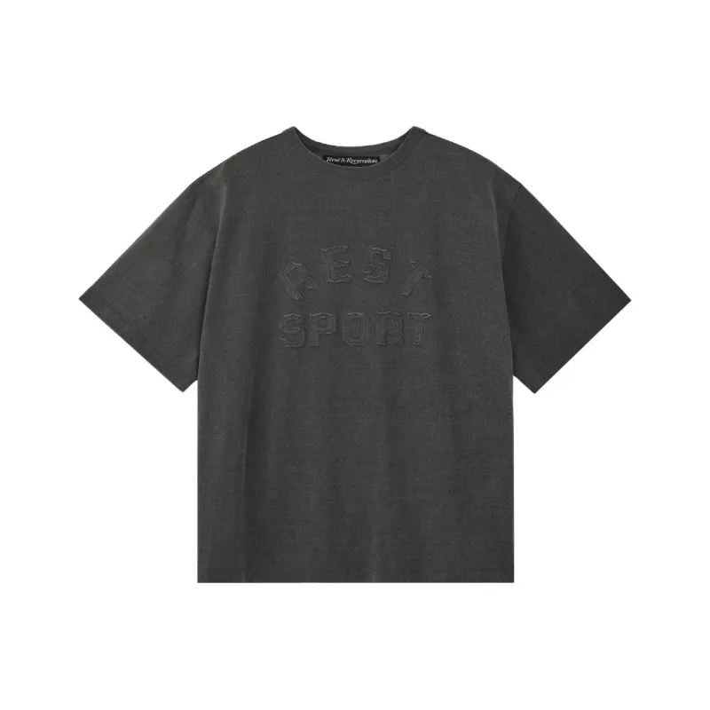 Rest&Recreation SS25 RS PIGMENT T SHIRT T Shirt Men's CHARCOAL/Charcoal Gray-0