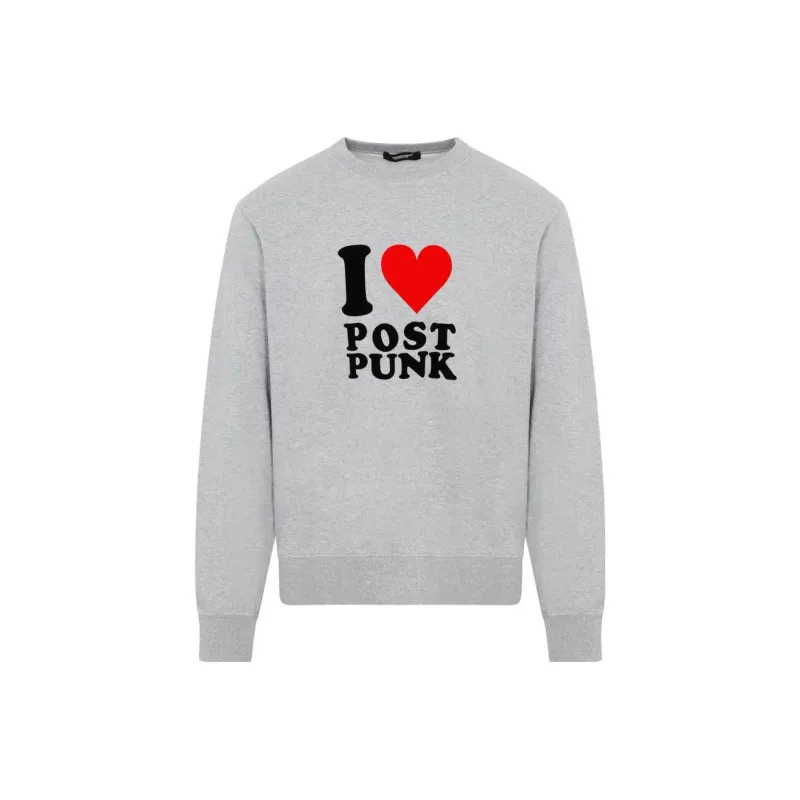 UNDERCOVER I Love Post Punk Crewneck Sweatshirt-0