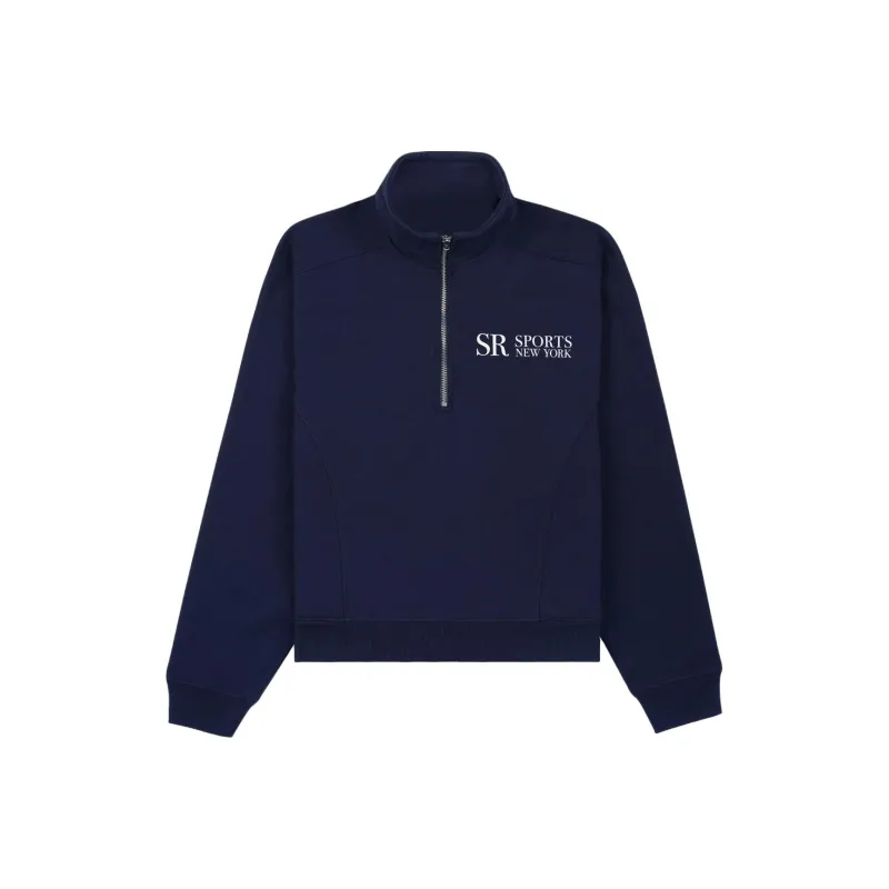 SPORTY & RICH Jfk Quarter zip Sweatshirt-0