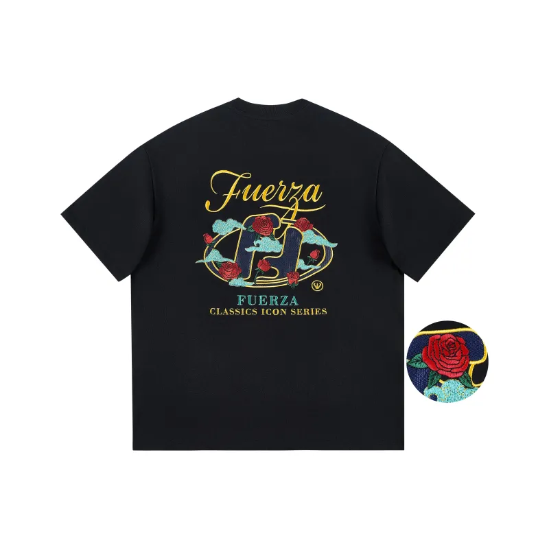 FUERZA Drop Shoulder Sleeve T-Shirt Unisex-6