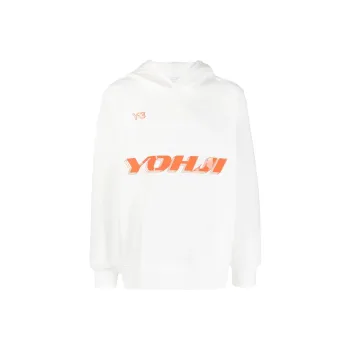 Y 3 Logo Print Hoodie