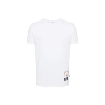 MOSCHINO Flocked logo T shirt
