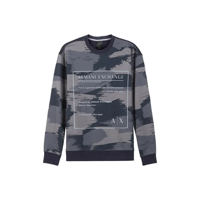 ARMANI EXCHANGEAE SS22 Sweatshirt Men's Marine Blue-0