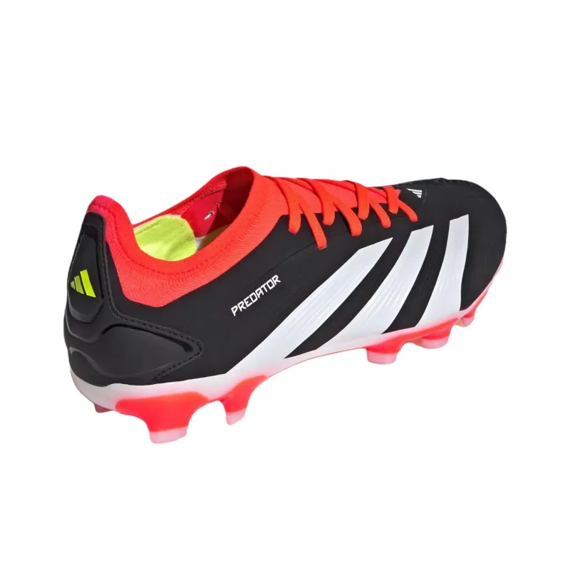 Adidas PREDATOR 24 PRO Anti Slip Wear Resistant Soccer Shoes Men's Black Red-3