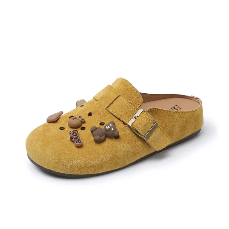 GESHE Abrasion Resistant Slip Resistant Wrap toe Slippers Women's-4