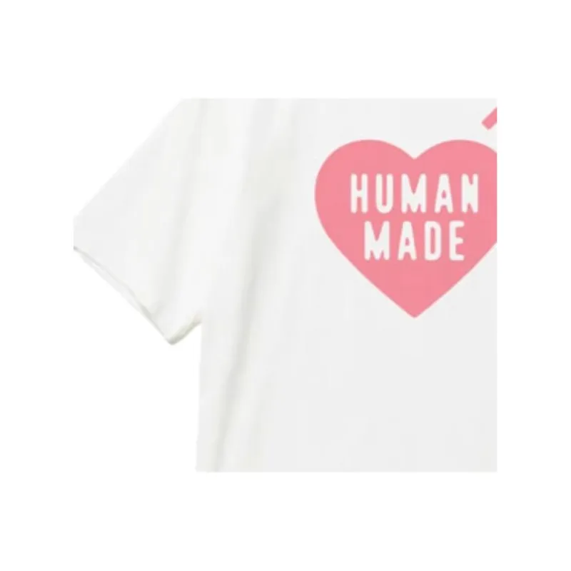 HUMAN MADE T Shirts Unisex Pink Heart-2