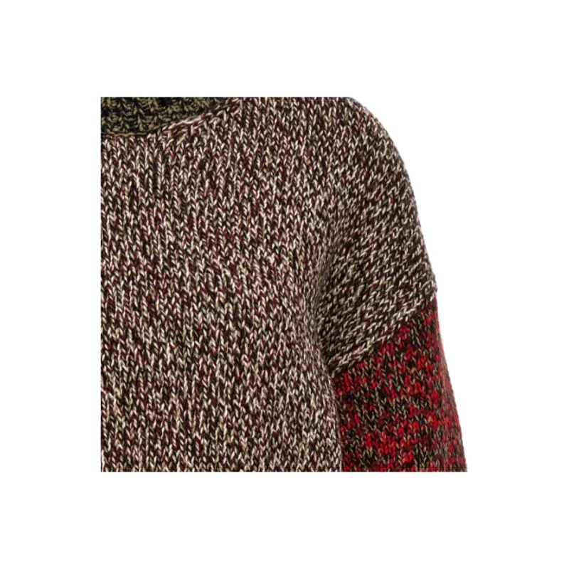 LOEWE Balloon Sleeved Crewneck Cropped Jumper-2