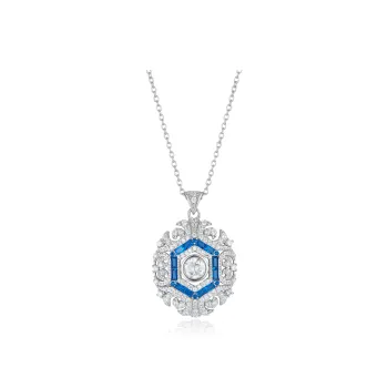 LACLOCHE 925 Sterling Silver Necklaces Unisex