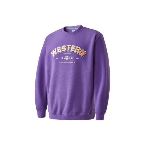 JACK JONES· x NBA Los Angeles Lakers Sweatshirt Mens Natural White