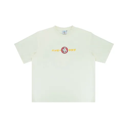 Snowday T Shirt Unisex Beige Yellow