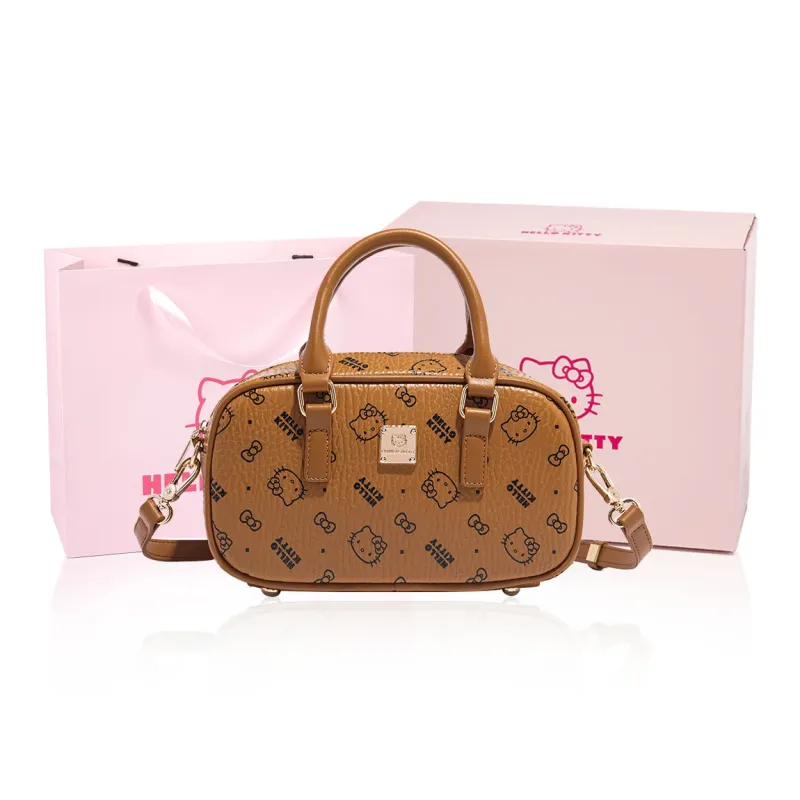 MESUCA Hello Kitty, Collaboration Kitty Series PU Crossbody Bag, Handbag Women's Multicolor-7