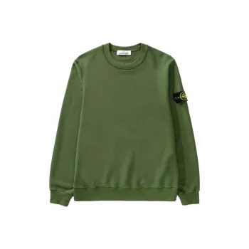 STONE ISLAND Logo Patch Crewneck Sweatshirt