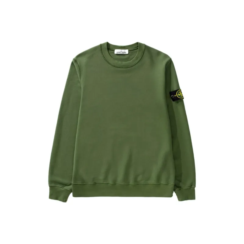 STONE ISLAND Logo Patch Crewneck Sweatshirt-0