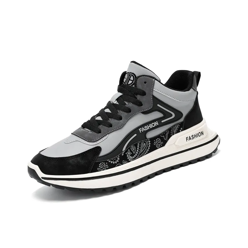 Yi Jiabao Cushioning Abrasion Resistant Breathable High Top Casual Shoes Unisex-1