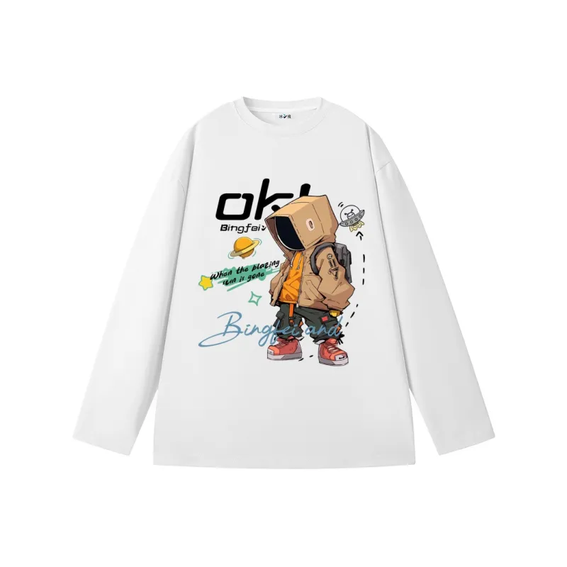Ice Flying T Shirt Spring And Fall Unisex-3
