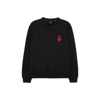 MLB Love Heart Sweatshirts Unisex Black