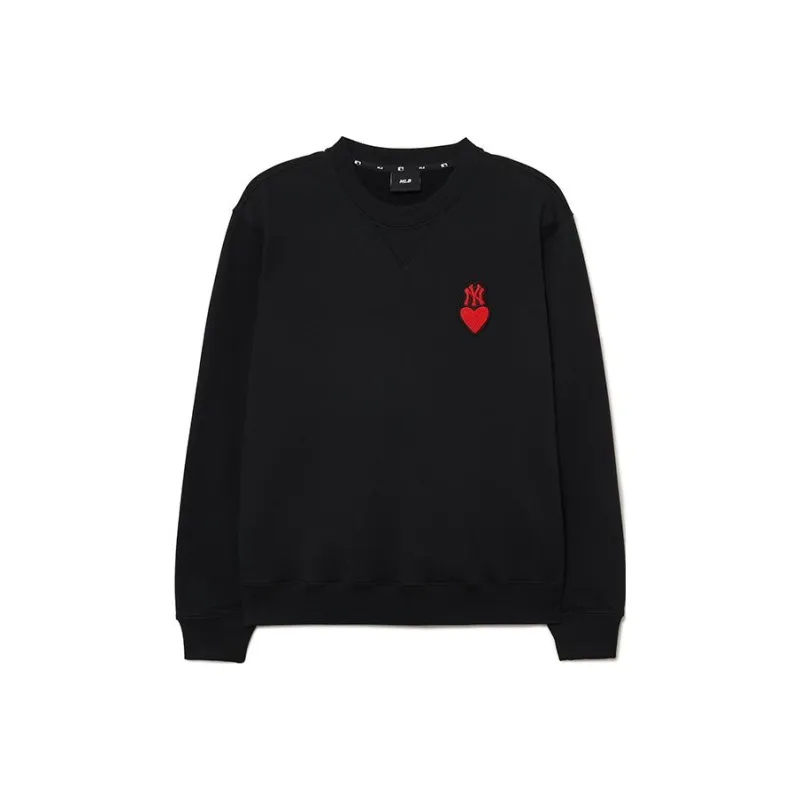 MLB Love Heart Sweatshirts Unisex Black-0